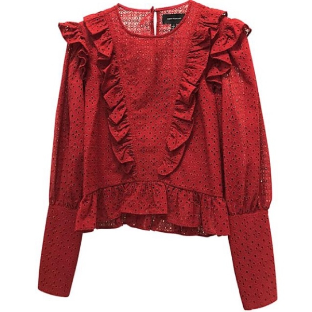 NWT Robert Rodriguez Eyelet Top - Picture 5 of 9